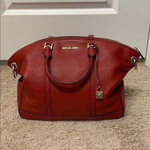 Michael Kors NWT Red Satchel Handbag with Dustbag